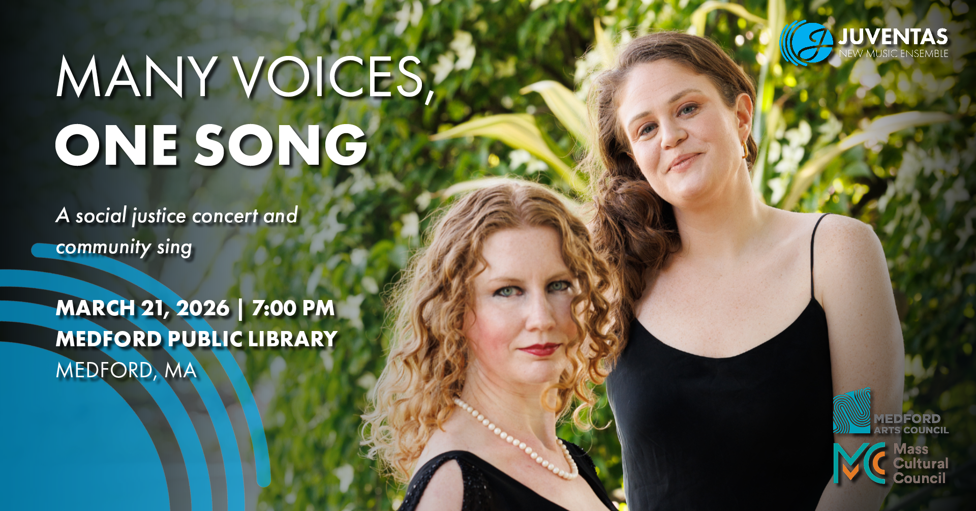 two musicians looking at the camera with soft smiles